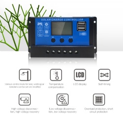 Wholesale custom 12v 24v 36v 48v 10a 20a 30a 50a 100a charger manual pwm solar charge controller